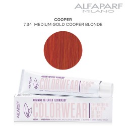 AlfaParf Color Wear hair color Cooper 7.34 Medium Gold Cooper Blonde 60ml