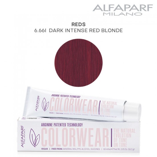 AlfaParf Color Wear hair color Reds 6.66i Dark Intense Red Blonde 60ml