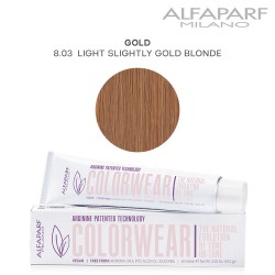 AlfaParf Color Wear hair color Gold 8.03 Light Slightly Gold Blonde 60ml