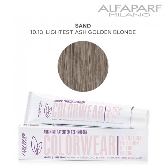 AlfaParf Color Wear hair color Sand 10.13 Lightest Ash Golden Blonde 60ml