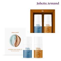 Juliette Armand Sunfilm Hydra Sun Shield Kit Pre Sun gel 15ml and Face Fluid Tinted SPF50 15ml