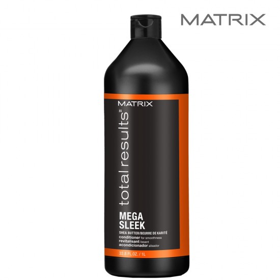 Matrix Total Results Mega Sleek shea butter conditioner for smoothness 1L