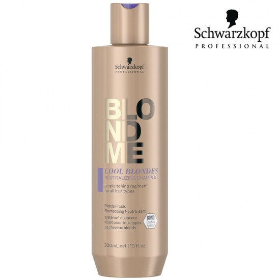 Schwarzkopf Pro BlondMe Cool Blondes Neutralizing Shampoo 300ml