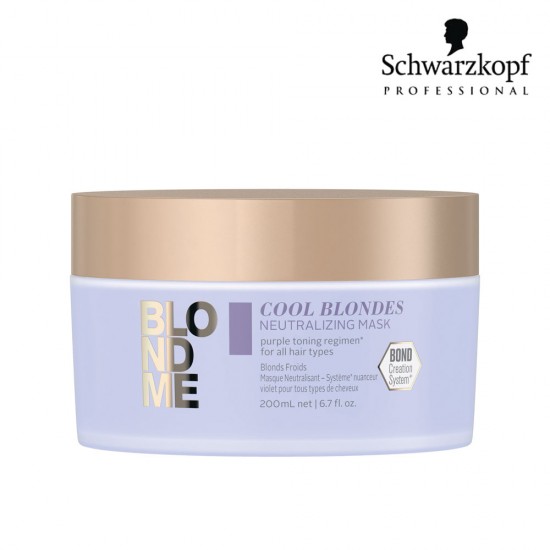 Schwarzkopf Pro BlondMe Cool Blondes Neutralizing Mask 200ml