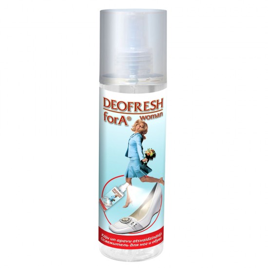 Deofresh forA Woman kāju un apavu atsvaidzinātājs ar pretsēnīšu efektu 170ml