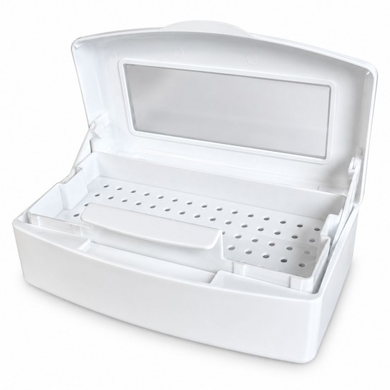 Disinfecting Tray for Manicure Pedicure Nail Art Makeup Implements and Tools