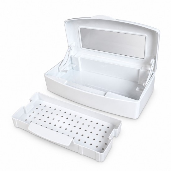 Disinfecting Tray for Manicure Pedicure Nail Art Makeup Implements and Tools