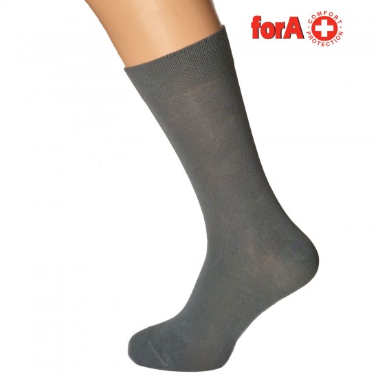 Vīriešu zeķes 9V19M pelēkas 39-42 izmērs klasiskās ar pretsēnīšu efektu