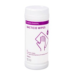 Chemi-Pharm Bacticid Wipes alcoholic wipes for rapid disinfection of medical devices 100pcs
