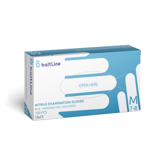 Nitrile Powder-free Blue Gloves Nitrylex M 100pcs.