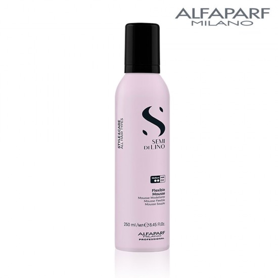 AlfaParf Semi di Lino Style&Care Flexible Mousse for hair volume medium hold 250ml