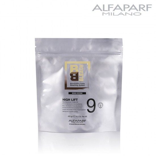 AlfaParf BB Bleach High Lift 9 white powder for hair bleaching up to 9 levels 400gr