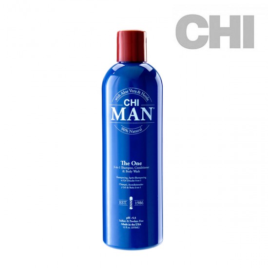 CHI Man The One 3in1 Shampoo, Conditioner & Body Wash 355ml