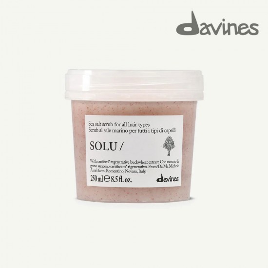 Davines Solu deep cleansing scrub with sea salt 250ml