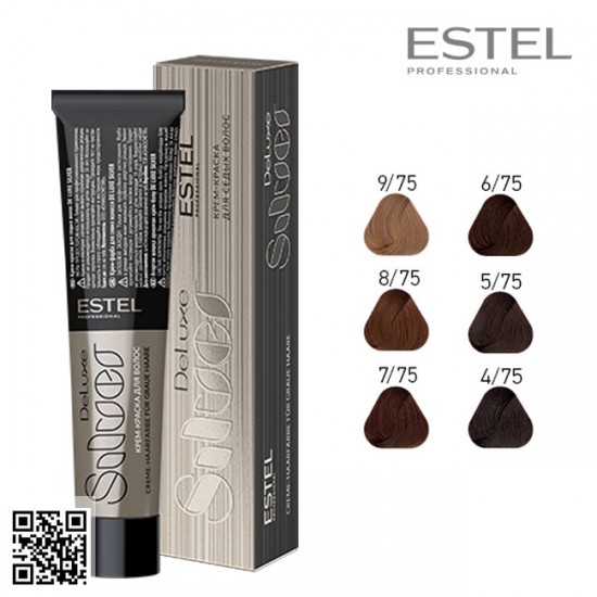 Estel DeLuxe Silver 9/75 hair color care cream 60ml