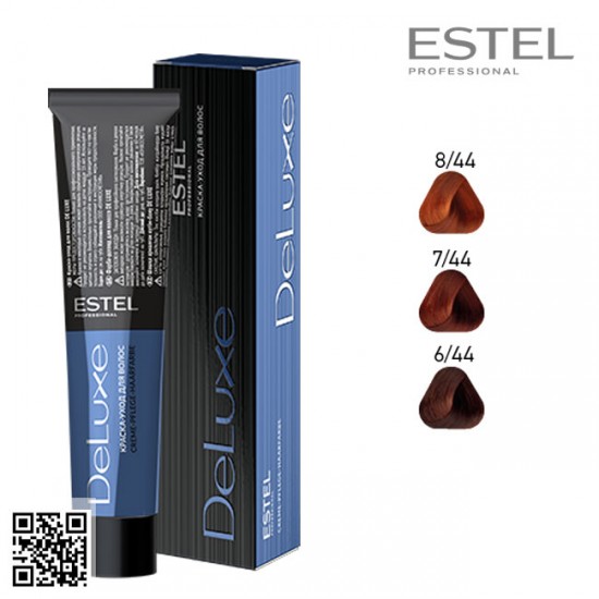 Estel DeLuxe 6/44 hair color care cream 60ml