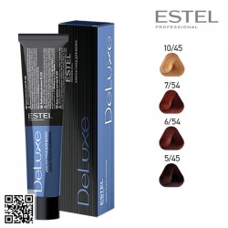 Estel DeLuxe 5/45 hair color care cream 60ml