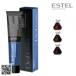 Estel DeLuxe 5/47 hair color care cream 60ml