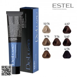 Estel DeLuxe 5/67 hair color care cream 60ml