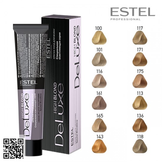 Estel DeLuxe High Blond 118 hair color care cream 60ml
