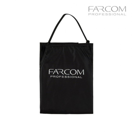 Farcom black barber apron with pocket