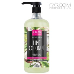 Farcom Arlem Lime Coconut nourishing shower cream with prebiotics and vitamin complex 1L