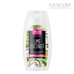 Farcom Arlem Lime Coconut moisturizing body lotion with prebiotics and vitamin complex 250ml