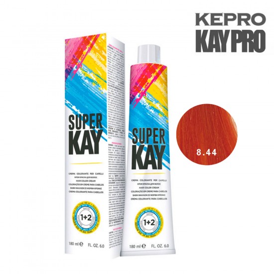 Kepro Super Kay hair color light intense copper blond 8.44 180ml
