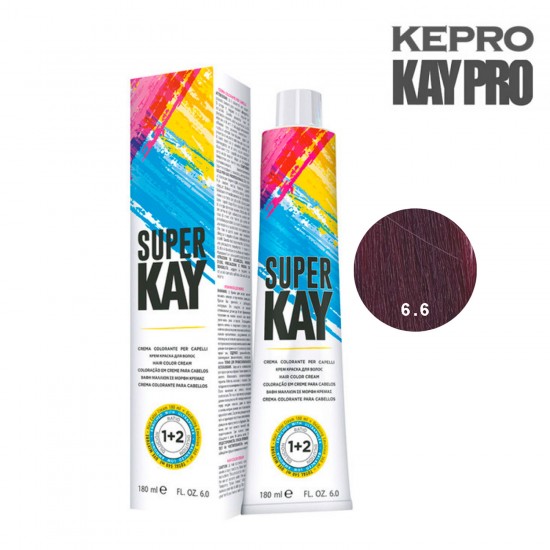 Kepro Super Kay hair color dark red blond 6.6 180ml