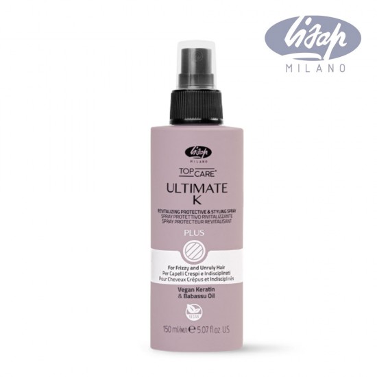 Lisap Ultimate K Fluid Plus revitalizing protective and styling spray 150ml