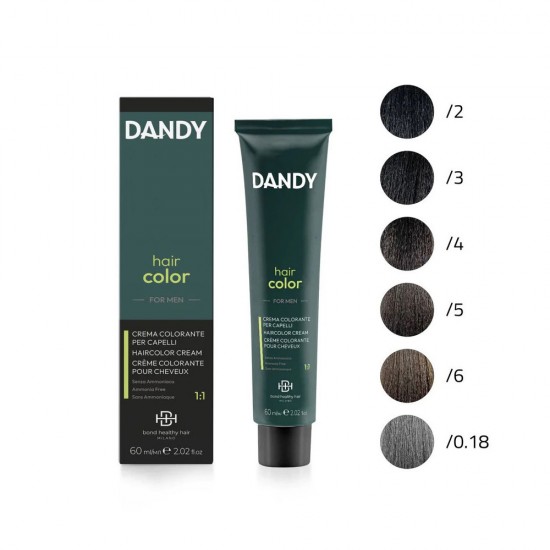 Dandy Hair Color haircolor cream for men 6 Dark Blonde 60ml