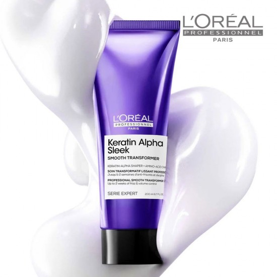 Loreal Serie Expert Keratine Alpha Sleek Smoothing Treatment for All Hair Types 200ml