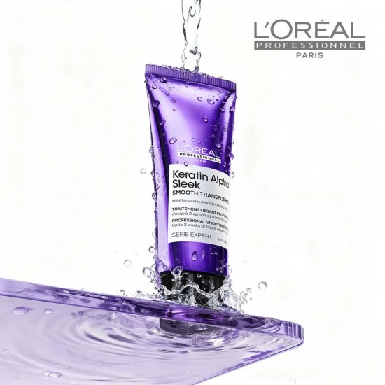 Loreal Serie Expert Keratine Alpha Sleek Smoothing Treatment for All Hair Types 200ml