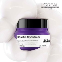 Loreal Serie Expert Keratine Alpha Sleek Mask for long-lasting hair smoothness 250ml