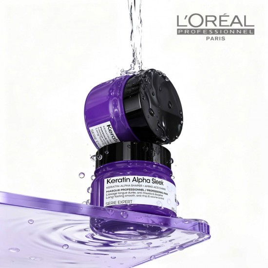 Loreal Serie Expert Keratine Alpha Sleek Mask for long-lasting hair smoothness 250ml