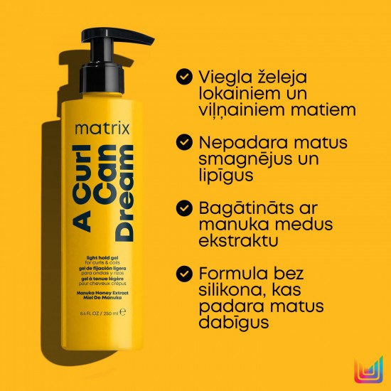 Matrix A Curl Can Dream hair gel for waves and curls 250ml