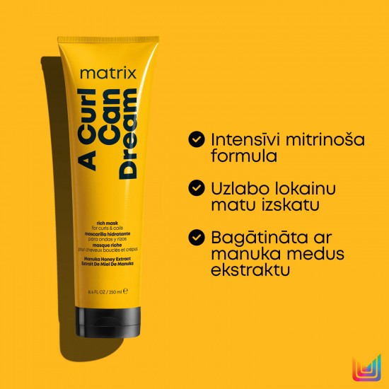 Matrix A Curl Can Dream hair mask for waves and curls 250ml
