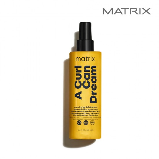 Matrix A Curl Can Dream Scrunch And Go defining spray for waves and curls 250ml