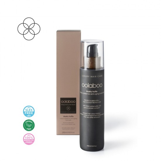 Oolaboo Blushy Truffle color preserve anti-aging hair bath 250ml