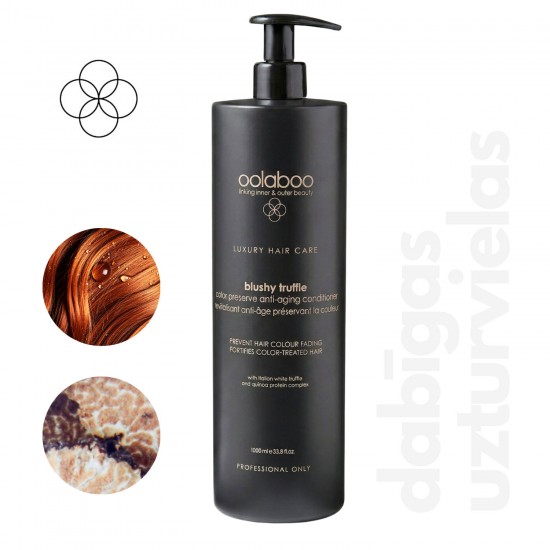 Oolaboo Blushy Truffle protective and restorative conditioner for color-treated hair 1L