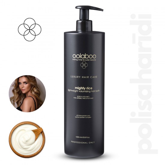 Oolaboo Mighty Rice volumizing and strengthening shampoo for fine hair 1L