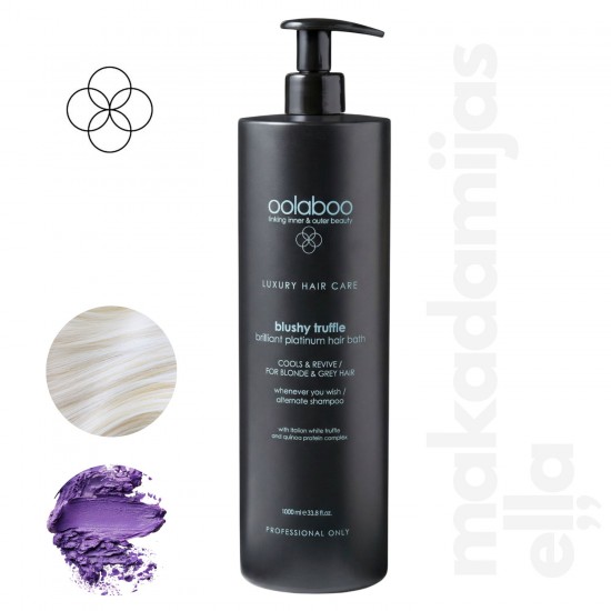 Oolaboo Blushy Truffle nourishing silver shampoo for blonde hair 1L