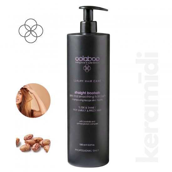 Oolaboo Straight Baobab smoothing and moisturizing shampoo for unruly hair 1L