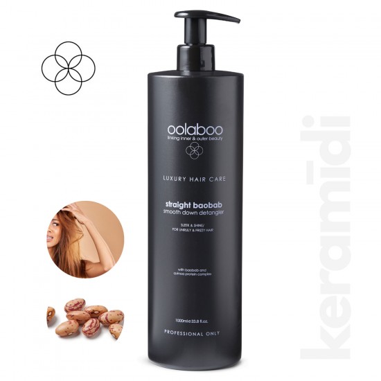 Oolaboo Straight Baobab smoothing and nourishing conditioner for unruly hair 1L