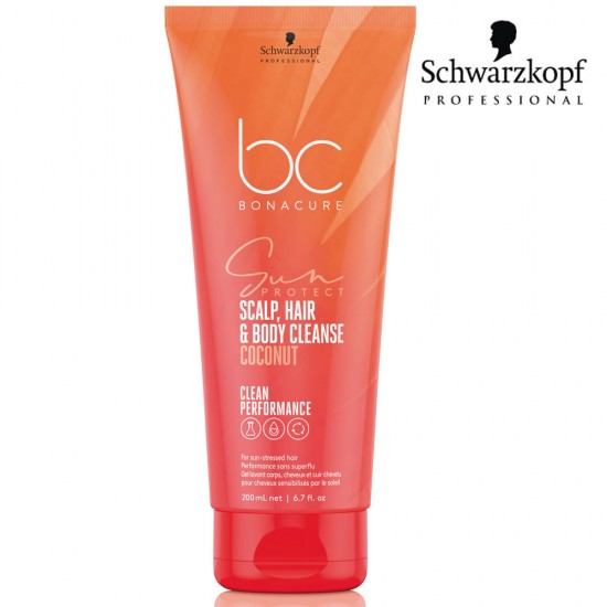 Schwarzkopf Pro BC CP Sun Protect Scalp Hair & Body Cleanse 200ml