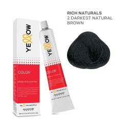 Yellow Color permanent cosmetic coloring cream 100ml Nr.2