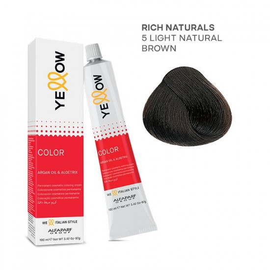 Yellow Color permanent cosmetic coloring cream 100ml Nr.5