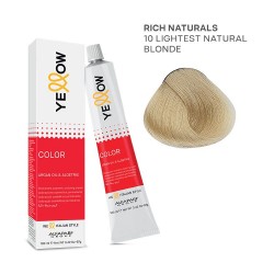 Yellow Color permanent cosmetic coloring cream 100ml Nr.10