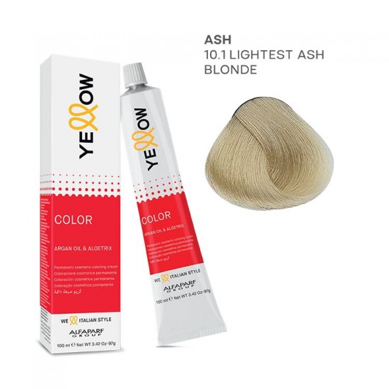 Yellow Color permanent cosmetic coloring cream 100ml Nr.10.1