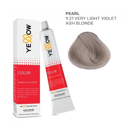 Yellow Color permanent cosmetic coloring cream 100ml Nr.9.21